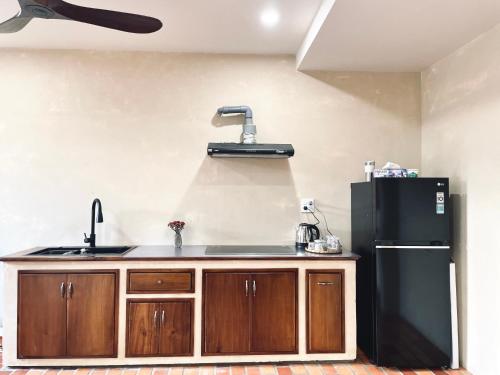 Kuchyň nebo kuchyňský kout v ubytování Biển house