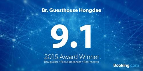 a poster for a wine tasting event with at Br. Guesthouse Hongdae in Seoul