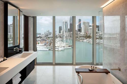 Nespecifikovaný výhled na destinaci Auckland nebo výhled na město při pohledu z hotelu