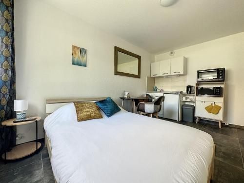 Η κουζίνα ή μικρή κουζίνα στο Nice appartement proche gare Near Basel Wi-fi