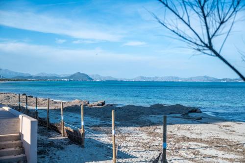 a view of the ocean from a beach at Fantastic in Can Picafort