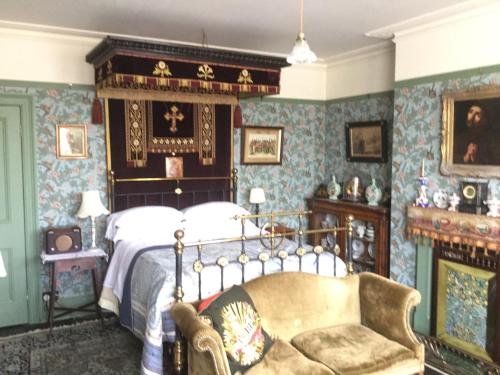 Katil atau katil-katil dalam bilik di St Benedict - Victorian Bed and Breakfast