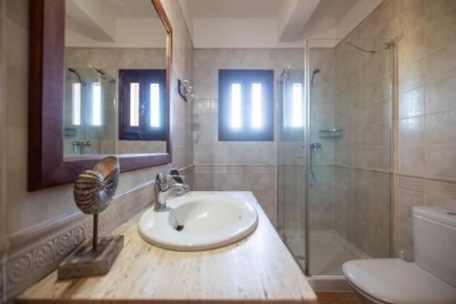 Koupelna v ubytování Villa Musset