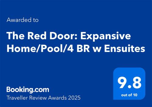 a screenshot of the red door expensive homespool brw estates at The Red Door: Expansive Home/Pool/4 BR w Ensuites in Glenelg