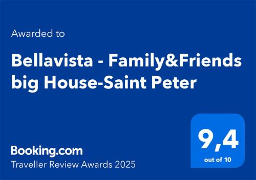 Bellavista - Family&Friends big House-Saint Peter