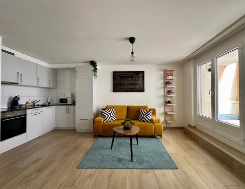 Kuchyň nebo kuchyňský kout v ubytování Appartement vue lac Montreux