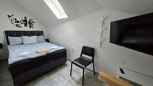 Postel nebo postele na pokoji v ubytování Magazaki Apartments Tešnjar
