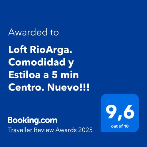 a screenshot of a cell phone with the text wanted to left ricoocarios at Loft RioArga. Comodidad y Estiloa a 5 min Centro. Nuevo!!! in Pamplona