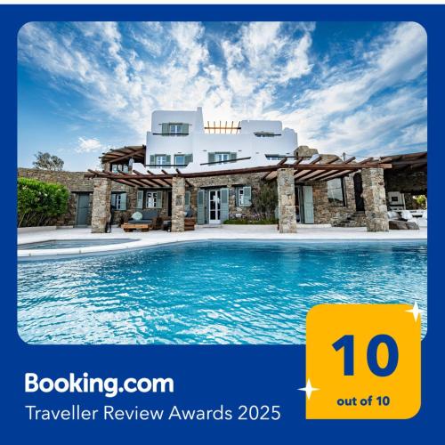 Melangio 6 BR Villa Private Pool & Sea View - Aleomandra Mykonos