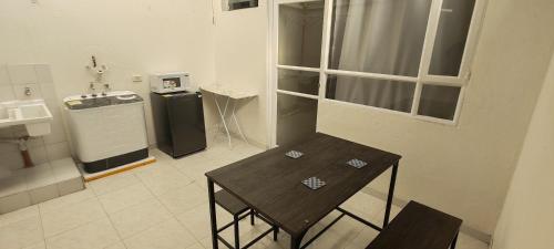 Kuchyň nebo kuchyňský kout v ubytování Acogedor Aparta-estudio Junto a la UPTC