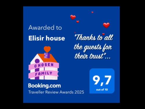 an invitation to an elf house with hearts on it at Elisir house in Palermo
