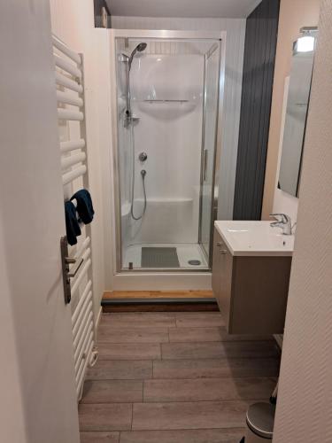 Ένα μπάνιο στο Appartement 1 chambre face aux dunes