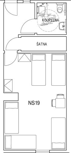 Penzion Na Sluníčkuの見取り図または間取り図