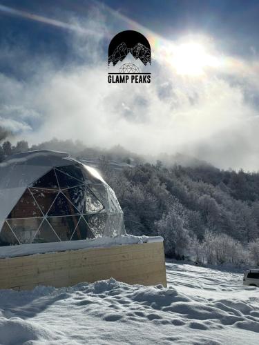 Glamp Peaks v zimě