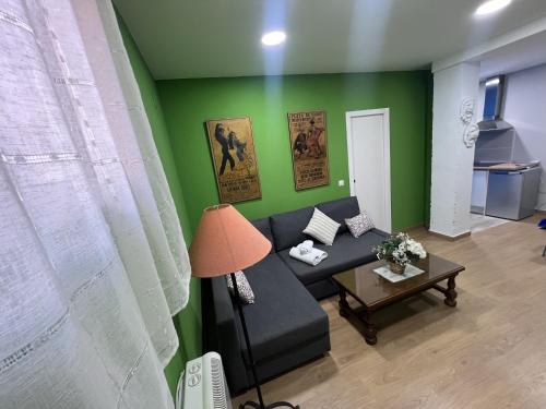Coin salon dans l'établissement A&R Apartamento Santiago II