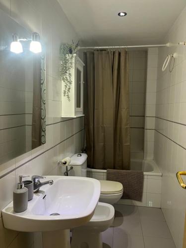 Ένα μπάνιο στο Habitación Estación Granada