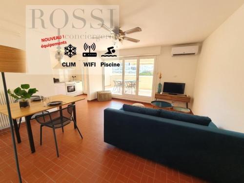 T2 LE CLUB Wifi Clim Piscine - Centre ville - ROSSIconciergerie - Linge inclus