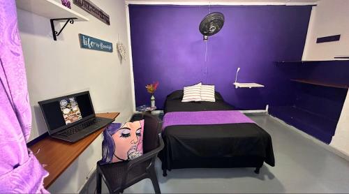 TV a/nebo společenská místnost v ubytování Casa Egos Pop Laureles