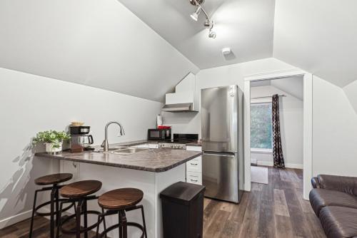 Кухня или мини-кухня в Quiet and rural apartment in the country
