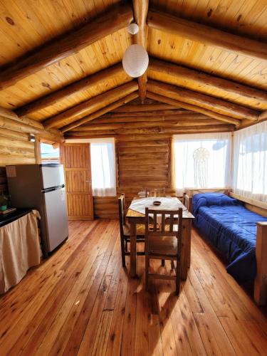 Η κουζίνα ή μικρή κουζίνα στο Paramitas Cabañas de montaña
