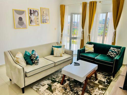 Χώρος καθιστικού στο Appartement Avec vue panoramique TWO OR THREE ROOMS