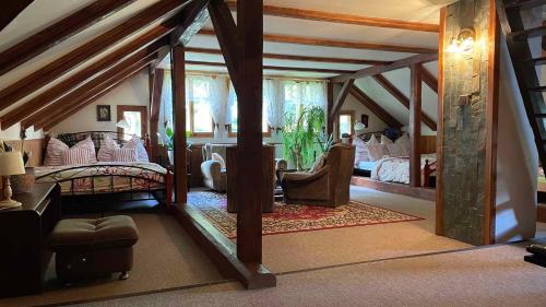 Χώρος καθιστικού στο Holiday home in Desna - Isergebirge 1740