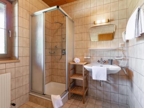 Koupelna v ubytování Appartements Zellner