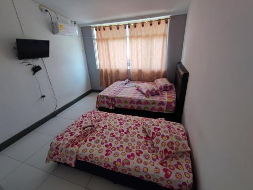 Postel nebo postele na pokoji v ubytování Apartamento amplio y Comodo En el Centro De Florencia