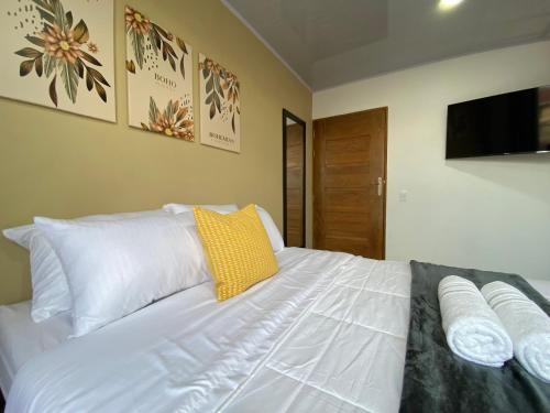 Ένα ή περισσότερα κρεβάτια σε δωμάτιο στο Horus Loft - Con Terraza en todo el Centro