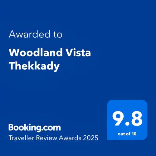 Сертификат, награда, вывеска или другой документ, выставленный в Woodland Vista Thekkady