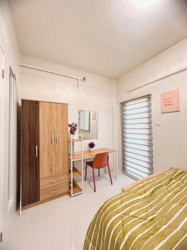 Postel nebo postele na pokoji v ubytování Resort Vibes Fully Furnished Condo in Cebu