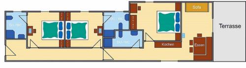 Apartments - Pension Florianの見取り図または間取り図