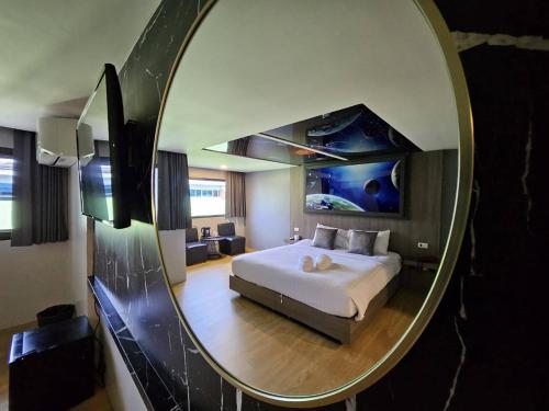 Oscar Palace Hotel & Wellness Centerにあるベッド