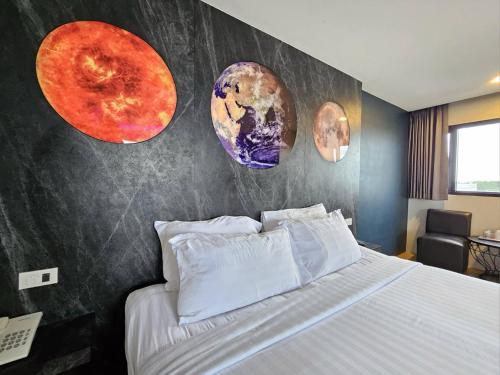 Oscar Palace Hotel & Wellness Centerにあるベッド