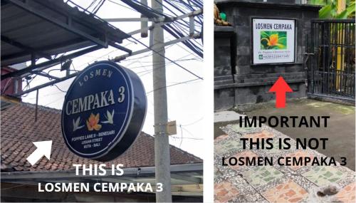 Certifikát, hodnocení, plakát nebo jiný dokument vystavený v ubytování Losmen Cempaka 3