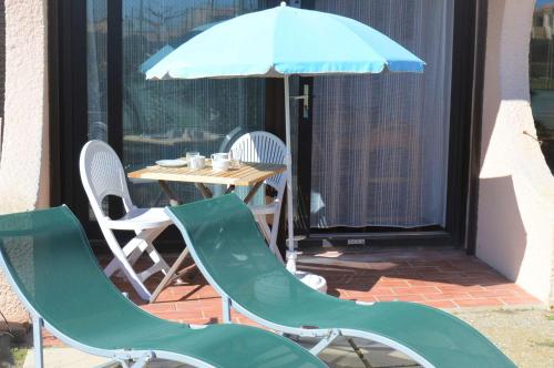 Appart Studio 2 couchages PORT LEUCATE NATURISME PL010-423