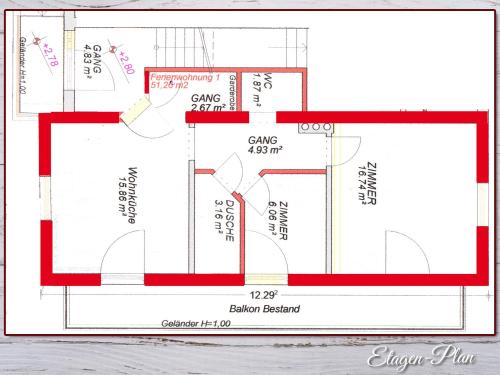 a floor plan of a house under construction at Fewo-Egger-Thalmann in Virgen