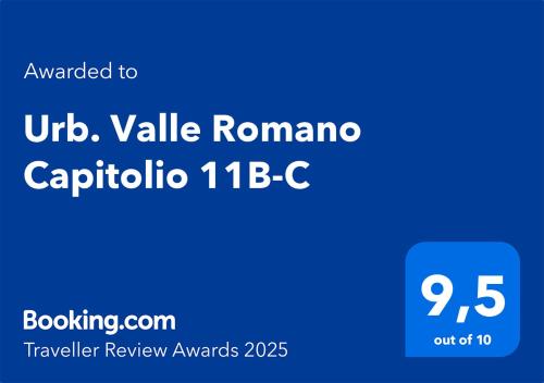Urb. Valle Romano Capitolio 11B-C tanúsítványa, márkajelzése vagy díja