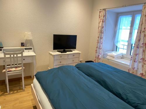 Postel nebo postele na pokoji v ubytování Gast und Hof Spittel