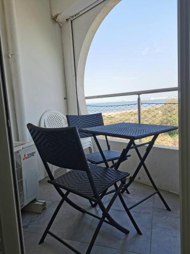 AS18656 - Grand studio vue mer, direct sur plage avec parking privé