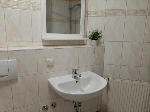 Ένα μπάνιο στο Fiore Gästezimmer