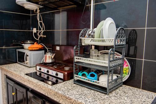 Una cocina o zona de cocina en Appartement Afgo Ouarzazate