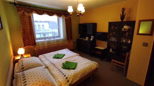 Postel nebo postele na pokoji v ubytování Apartmán Vika