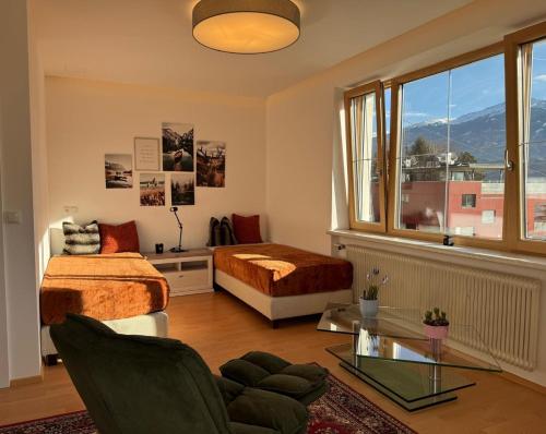 Χώρος καθιστικού στο Sonnige und ruhige Wohnung in Innsbruck - Stadtrand