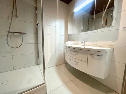 Ένα μπάνιο στο Apartmenthaus Frauenpreiss FeWo 307