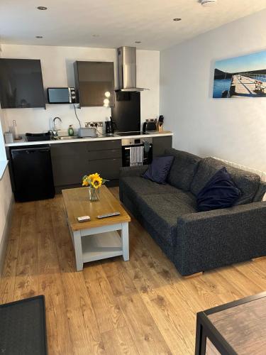 Η κουζίνα ή μικρή κουζίνα στο Aberystwyth maisonette flat