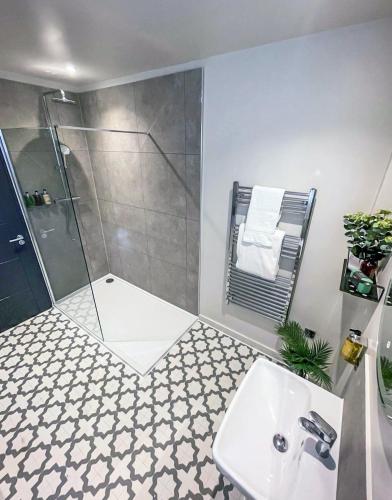 Koupelna v ubytování Thetford Hive - Premium Self Check-In Aparthotel