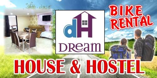a sign for a house and a real estate sign at Dream House & Hostel in Sevan