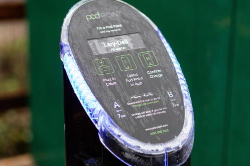 a close up of a parking meter at Rock Mill Studio Apartment 18 in Stoney Middleton