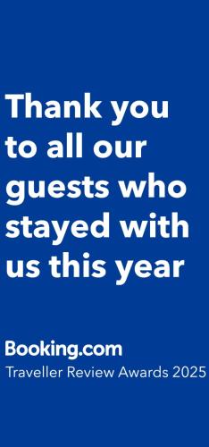 a blue background with the words thank you to all our guests who stayed with us at Villa Pamuklu second floor only in Çaykara